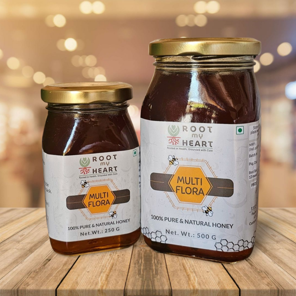 Golden Himalayan MultiFlora Honey – Rich in Antioxidants & Enzymes