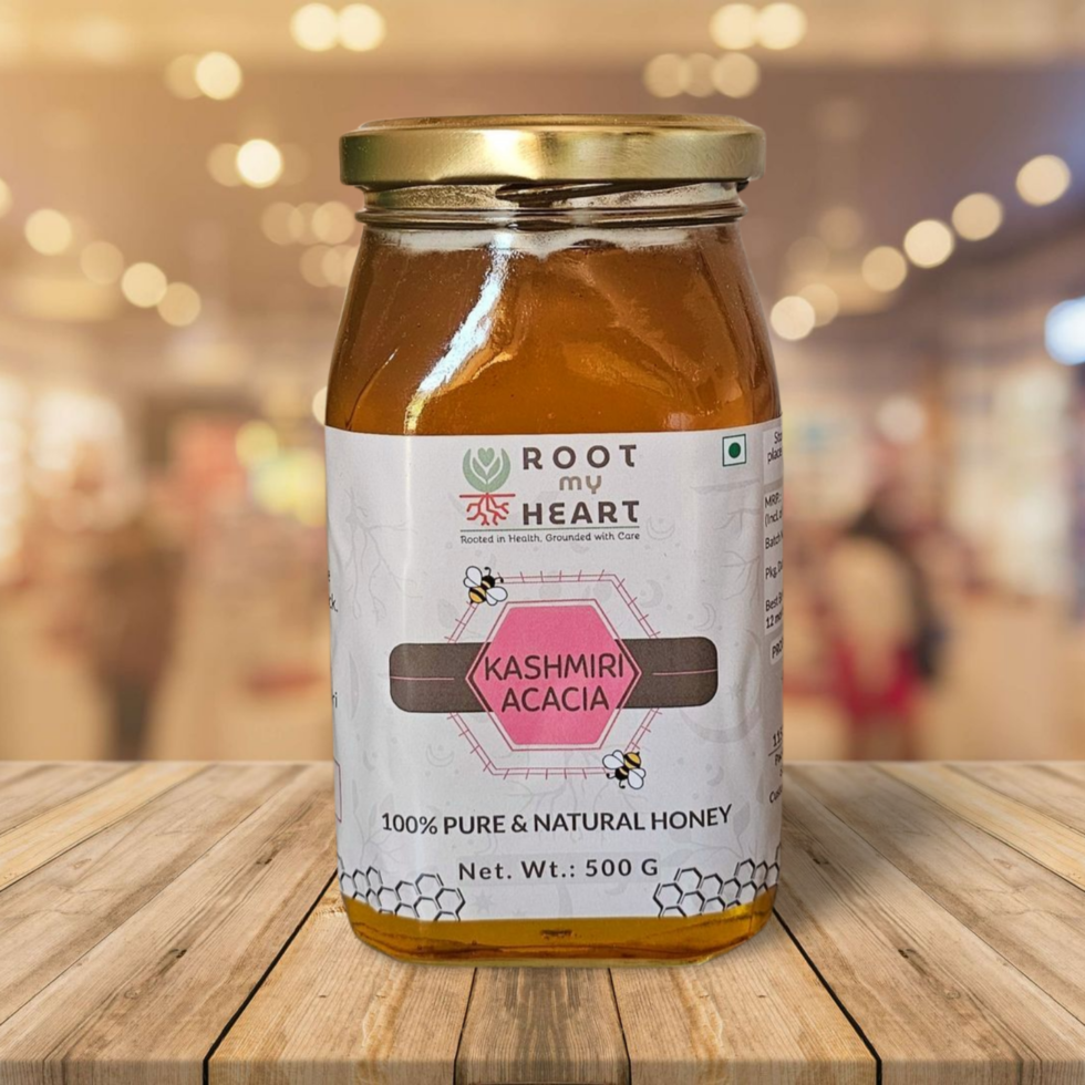 Golden Kashmiri Acacia Honey – Smooth Texture & Mild Sweetness