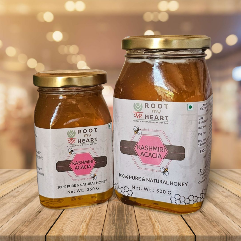 Premium Kashmiri Acacia Honey – Rich in Antioxidants & Enzymes